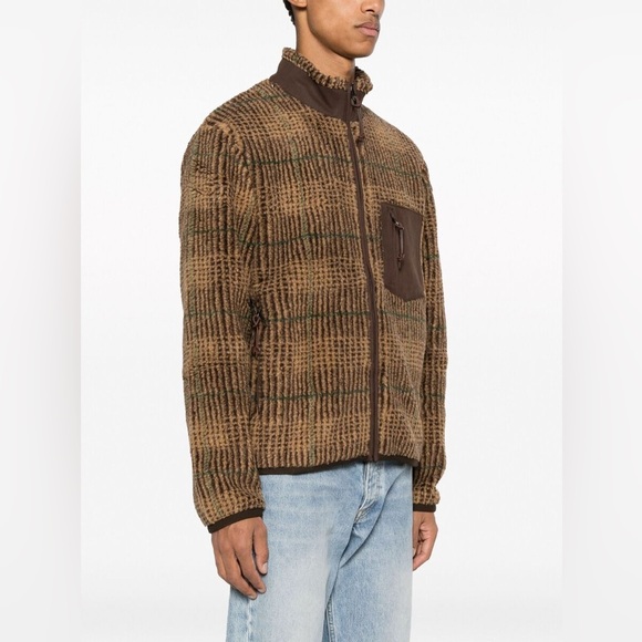 Ralph Lauren Men's Glen Plaid Pile Fleece Jacquard Jacket- Size : XL - Picture 2 of 13